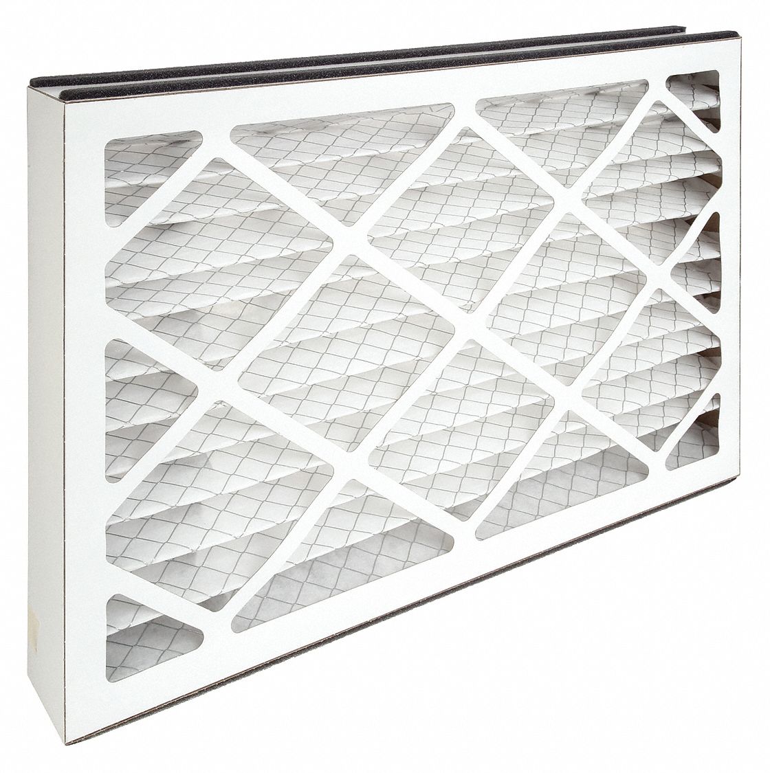 Furnace Air Cleaner Filter: 1, 024 cfm Airflow - Max, 15 3/4 in x 24 1/4 in x 3 in, 2 PK