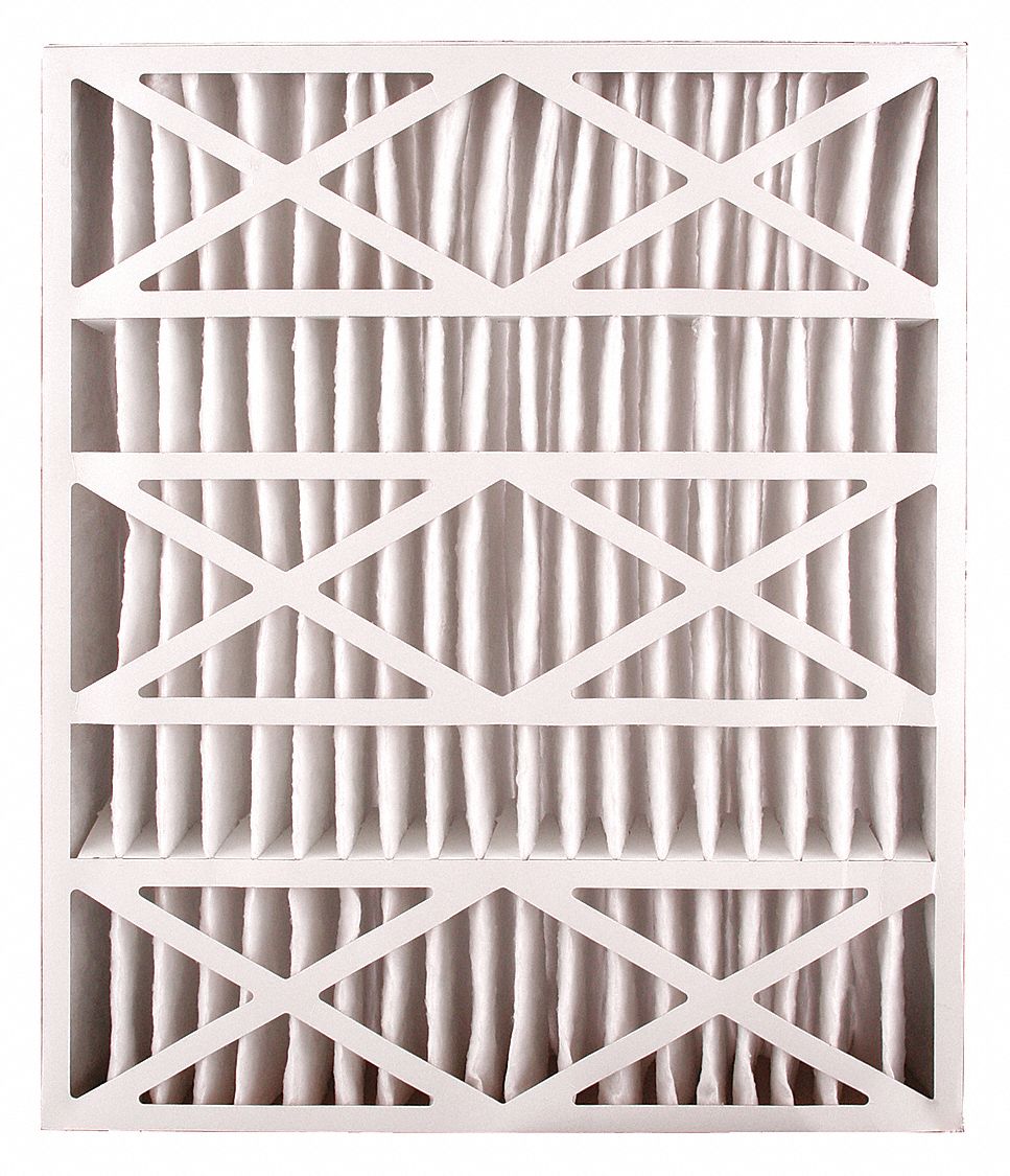 FURNACE AIR CLEANER FILTER, 25 X 20 X 5 IN, MERV 11, 65% EFFICIENCY, SYNTHETIC