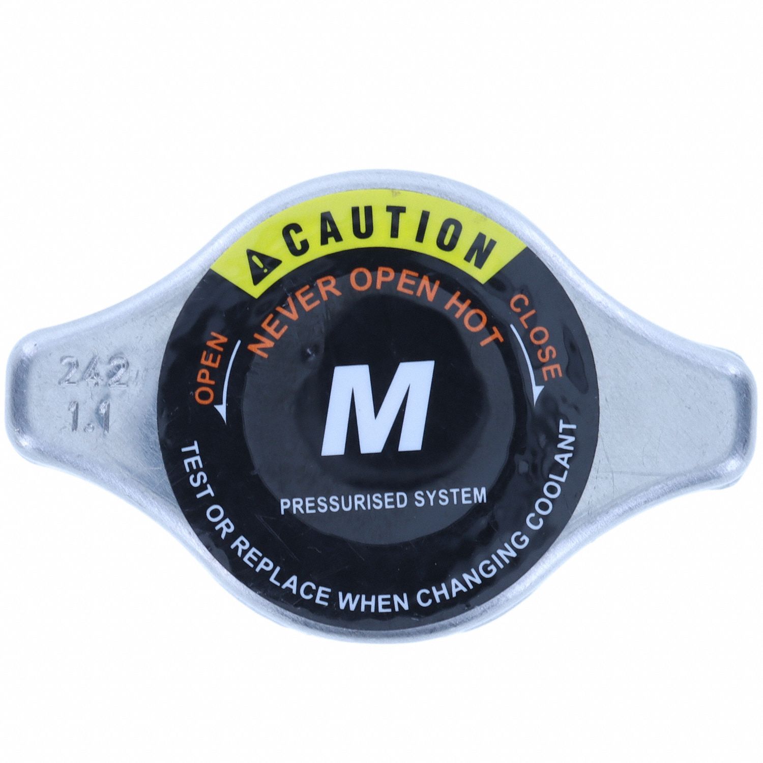 Radiator Cap: Cam-On, 14 to 18 lb, 16 psi, Micro Size Neck