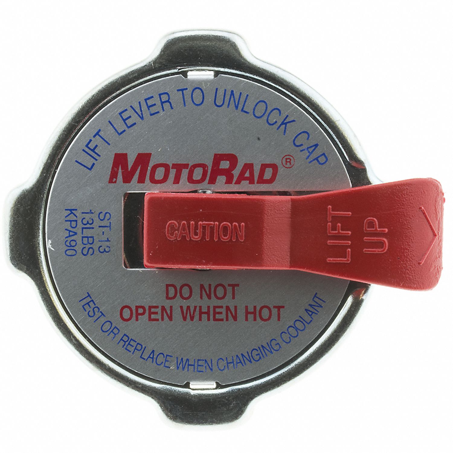 Safety Radiator Cap: Cam-On, 12 to 16 lb, 13 psi, A Size Neck
