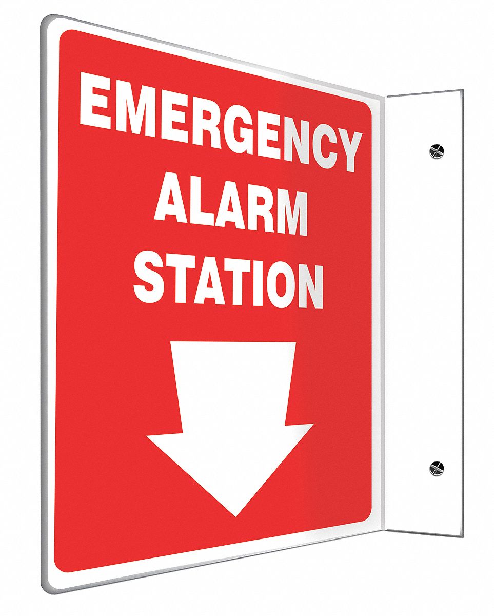 Sign,Emergency Alarm Station,12x9