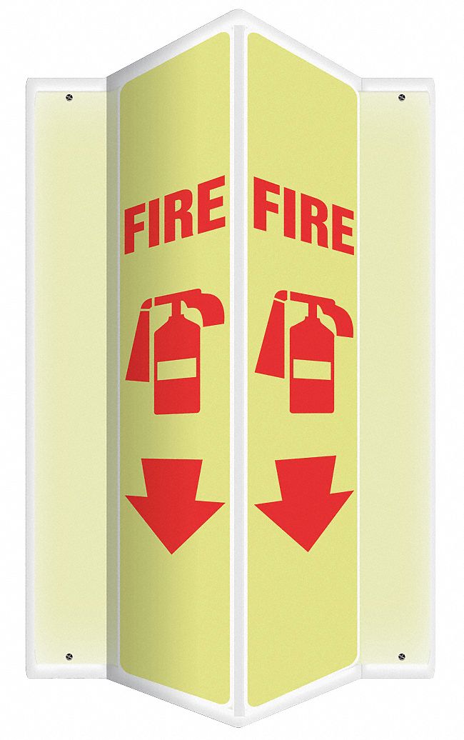 3D, EXTINCTEUR, 24X7-1/2, LUM