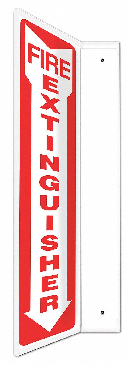 Projection Sign,Fire Extinguisher,12x4