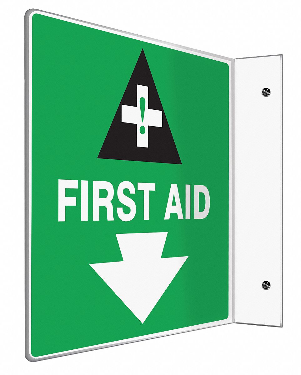 Sign,First Aid,8x8 In.