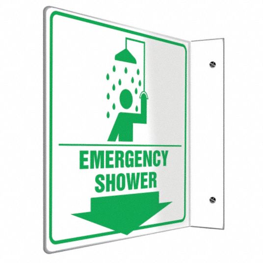 Plastic, L-Shape Projection Sign, 8