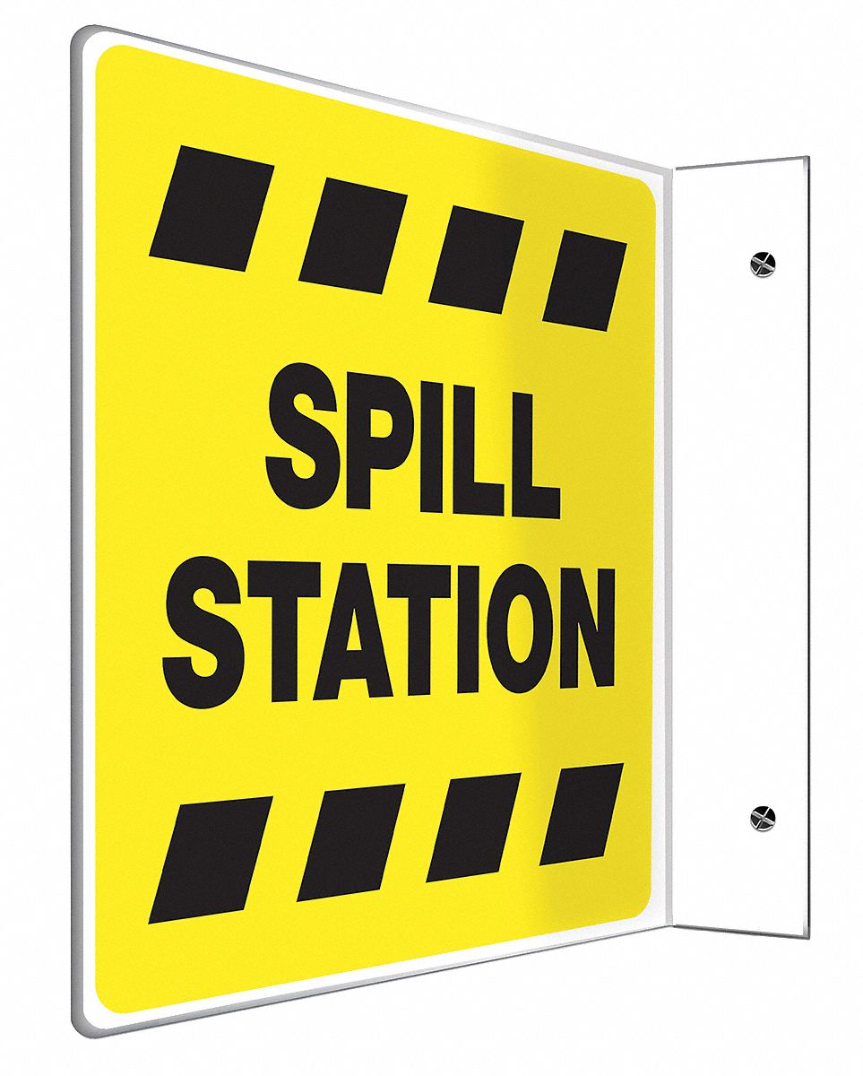 Sign,Spill Station,8x8 In.