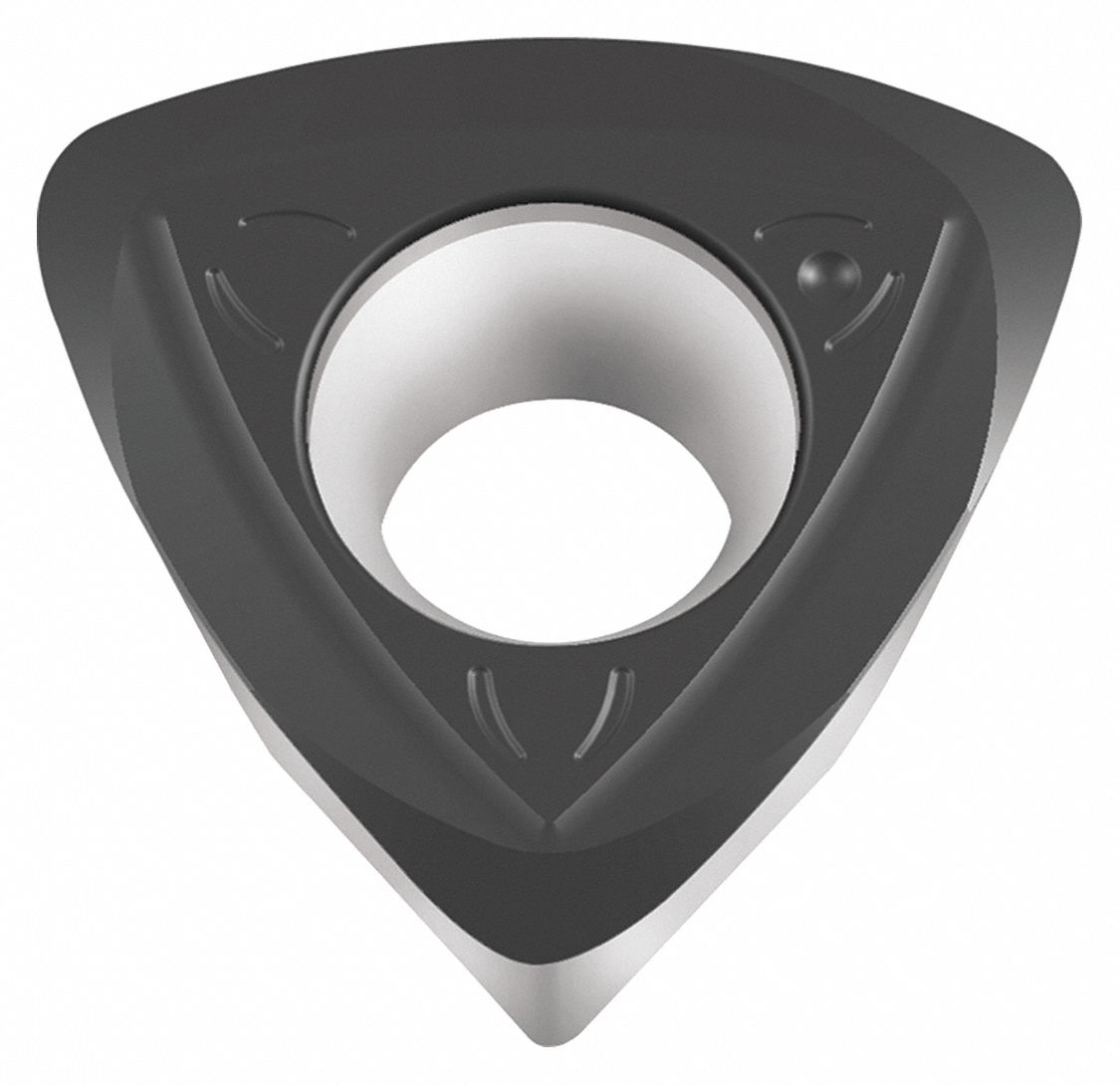Triangle Milling Insert: 0.5120 in Inscribed Circle, 5/64 in Corner Radius, 0.187 in Thick