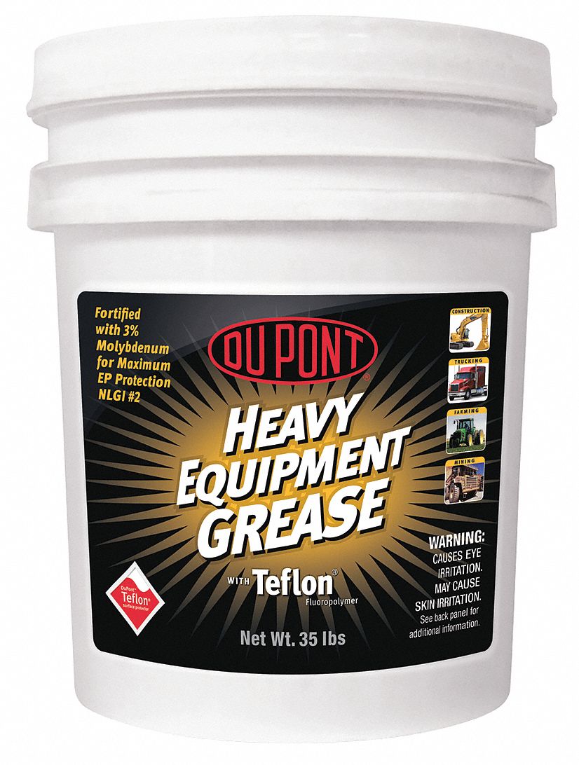 TEFLON Gray, PTFE, Multipurpose Grease, 35 lb, 2 NLGI Grade 35RP29MSTHE Grainger