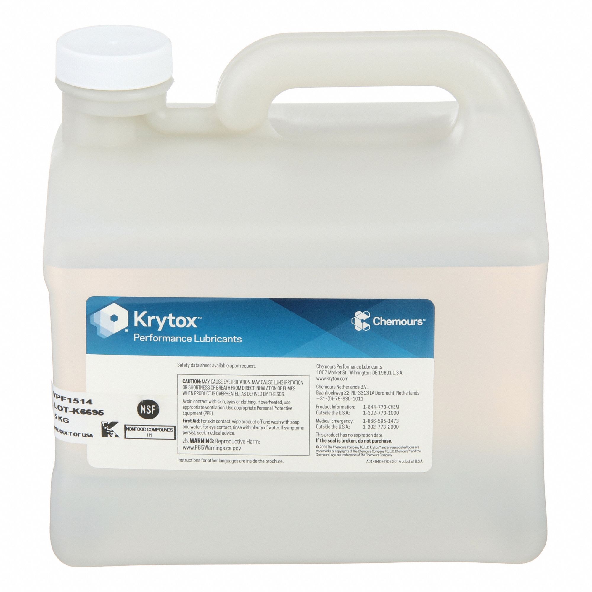 Vacuum Pump Lubricant: 1.3 gal, Pail, 2 SAE Grade, 15 ISO Viscosity Grade, 60 Viscosity Index