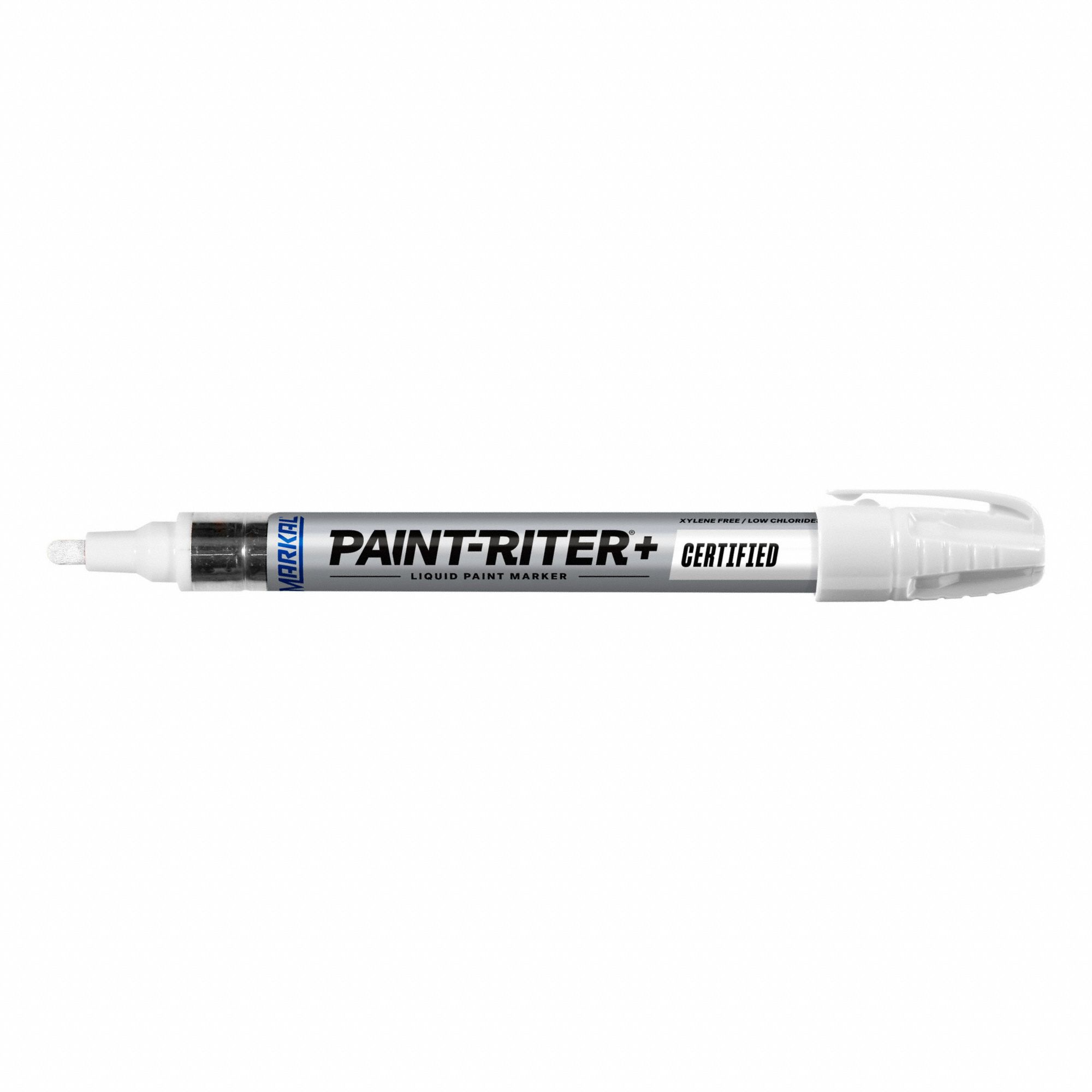 INDUSTRIAL PAINT MARKER, IDEAL FOR STAINLESS STEEL, WHITE, 1/8 IN