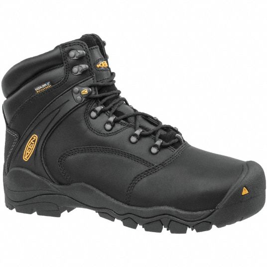 black keen work boots