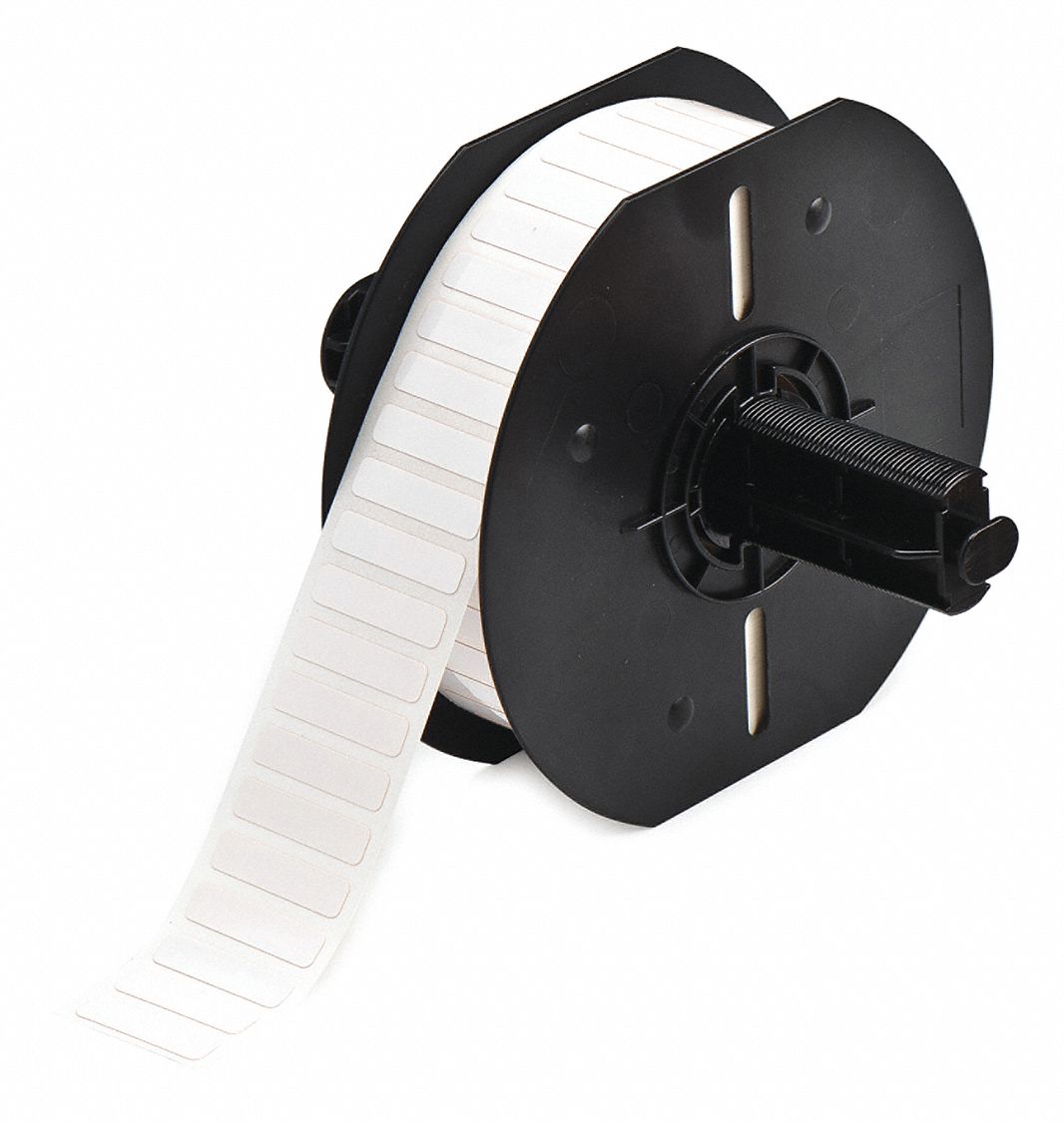 1/2 in x 1 in, Polyimide, Precut Label Roll 35RZ85B33103727 Grainger