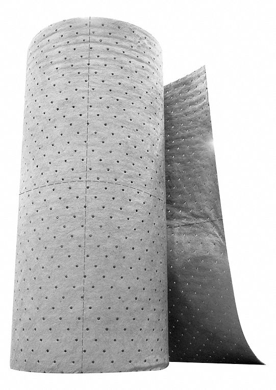 Absorbent Roll, Universal, Gray, 150 ft.L