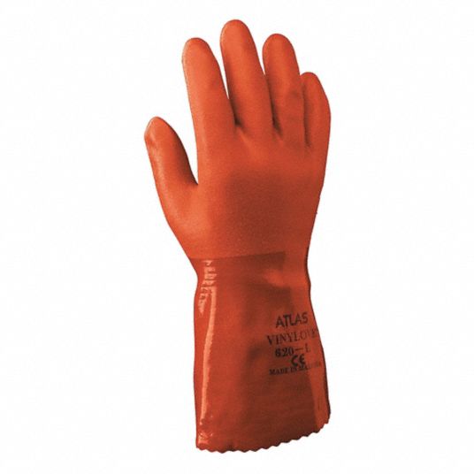 SHOWA Chemical Resistant Gloves, XL, Glove Materials PVC, 1 PR 35T602