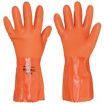 PVC Chemical-Resistant Gloves with Full-Dipped PVC Coating & Cotton Liner, Supported