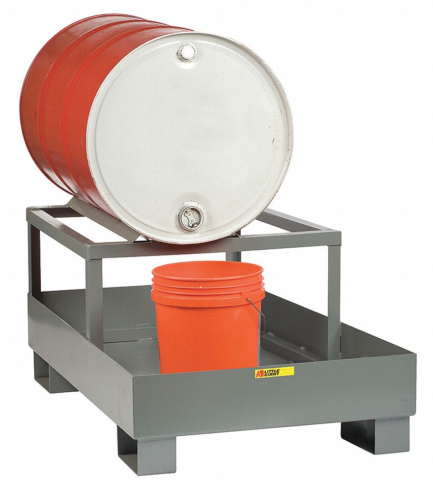 LITTLE GIANT, 1 Drums/Containers, Drum Dispensing Rack, Spill Control