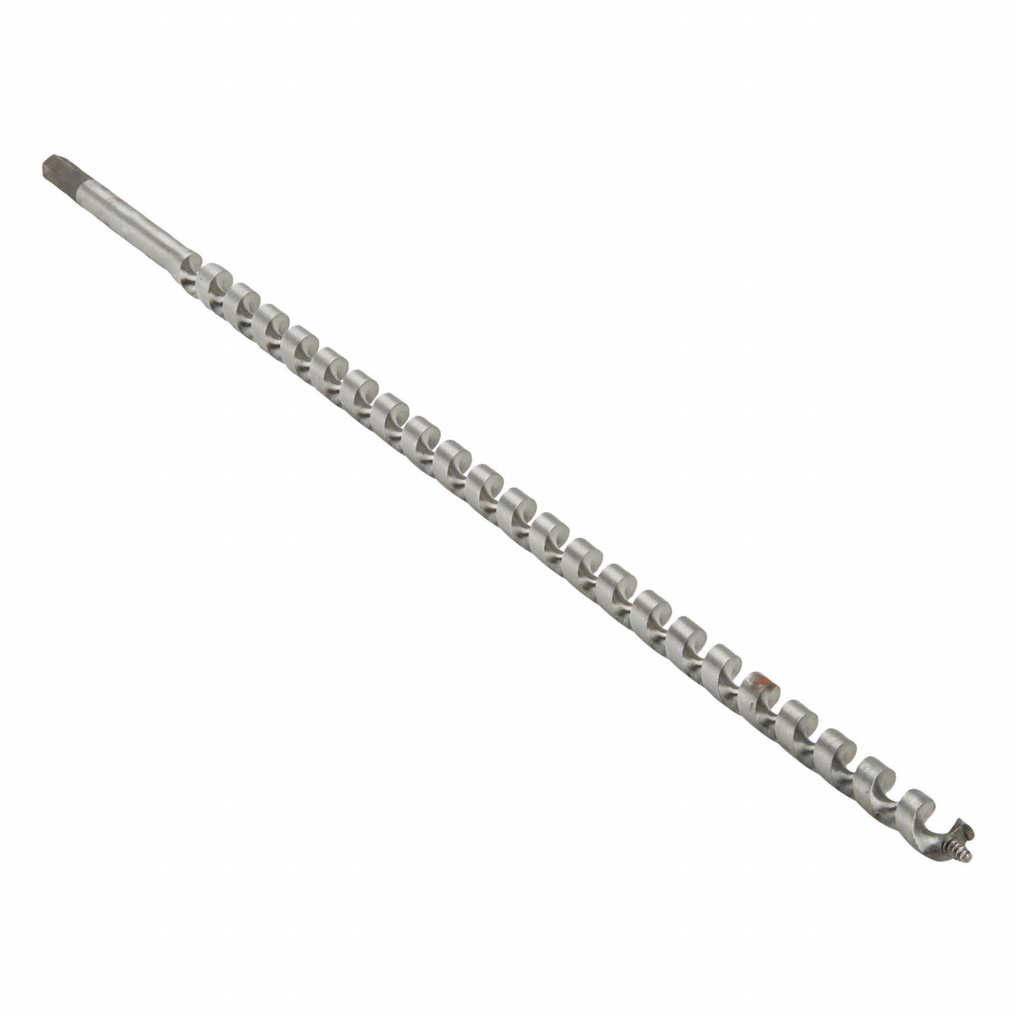 Auger Drill Bit: 11/16 in Drill Bit Size, 29 in Overall Lg, Hex Shank, 7/16 in Shank Hex Size