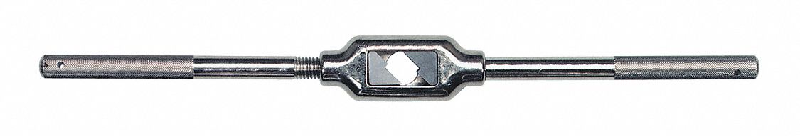 Tap Wrench: 1/4 in Min. Tap Size, 1 in Max. Tap Size, 12 3/4 in Overall Lg