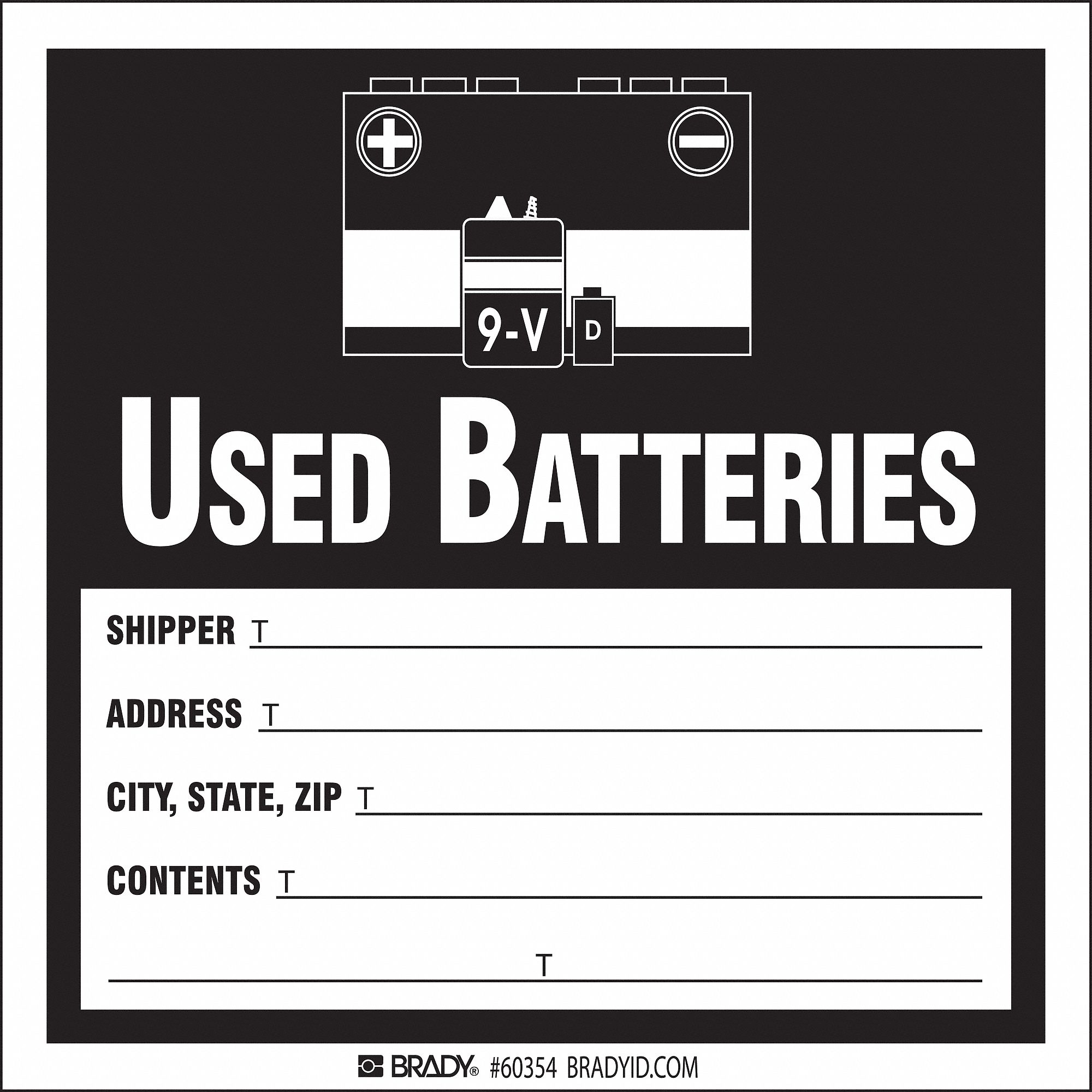 DOT HANDLING LABEL, WASTE, 6