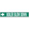 Boiler Blow Down Adhesive Pipe Markers on a Roll