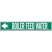 Boiler Feed Water Fiberglass Carrier Mounted with Strapping Pipe Markers