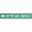 Low Pressure Condensate Fiberglass Carrier Mounted with Strapping Pipe Markers