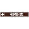 Propane Gas Fiberglass Carrier Mounted with Strapping Pipe Markers