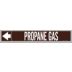 Propane Gas Fiberglass Carrier Mounted with Strapping Pipe Markers