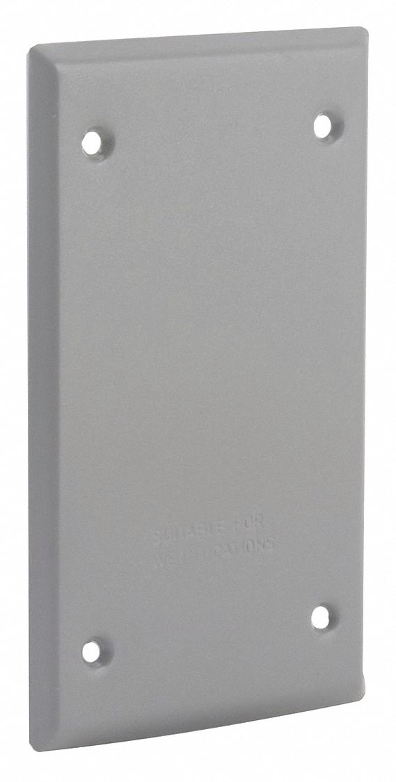 COVER SINGLE GANG FLAT BLANK