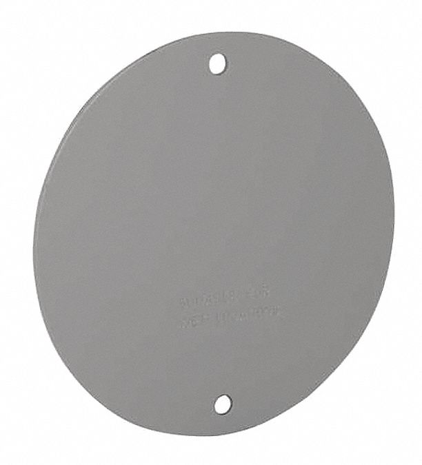 COVER,BLANK,GREY,IN ROUND WEATHERPROOF