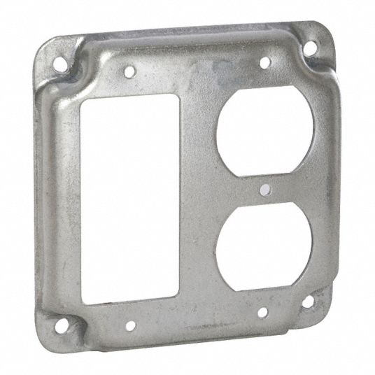 BELL, Square, 2 Gangs, Electrical Box Cover - 35U183|915C - Grainger