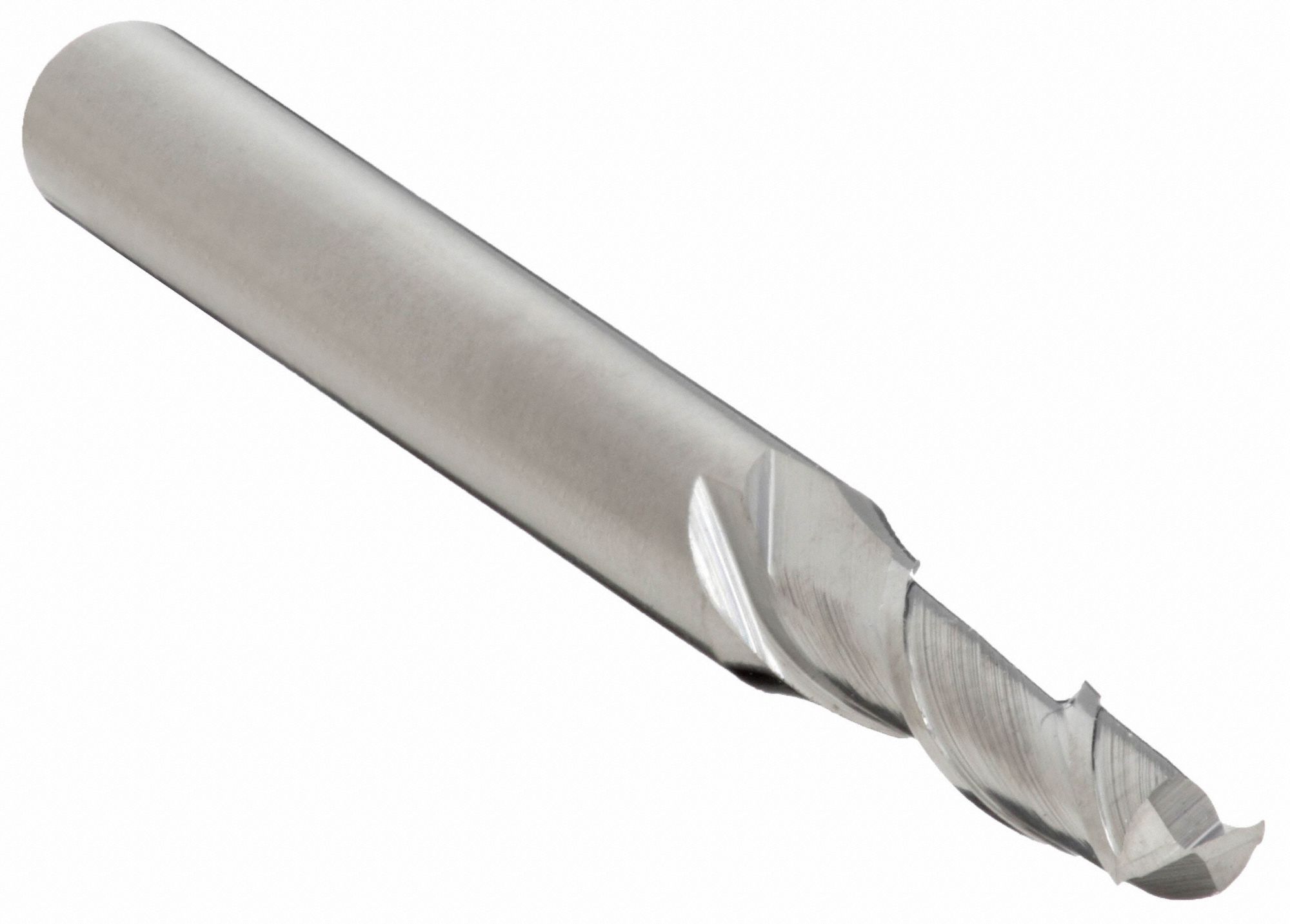 SQUARE END MILL, CARBIDE, BRIGHT/UNCOATED FINISH, SINGLE END, ⅜ IN CUT