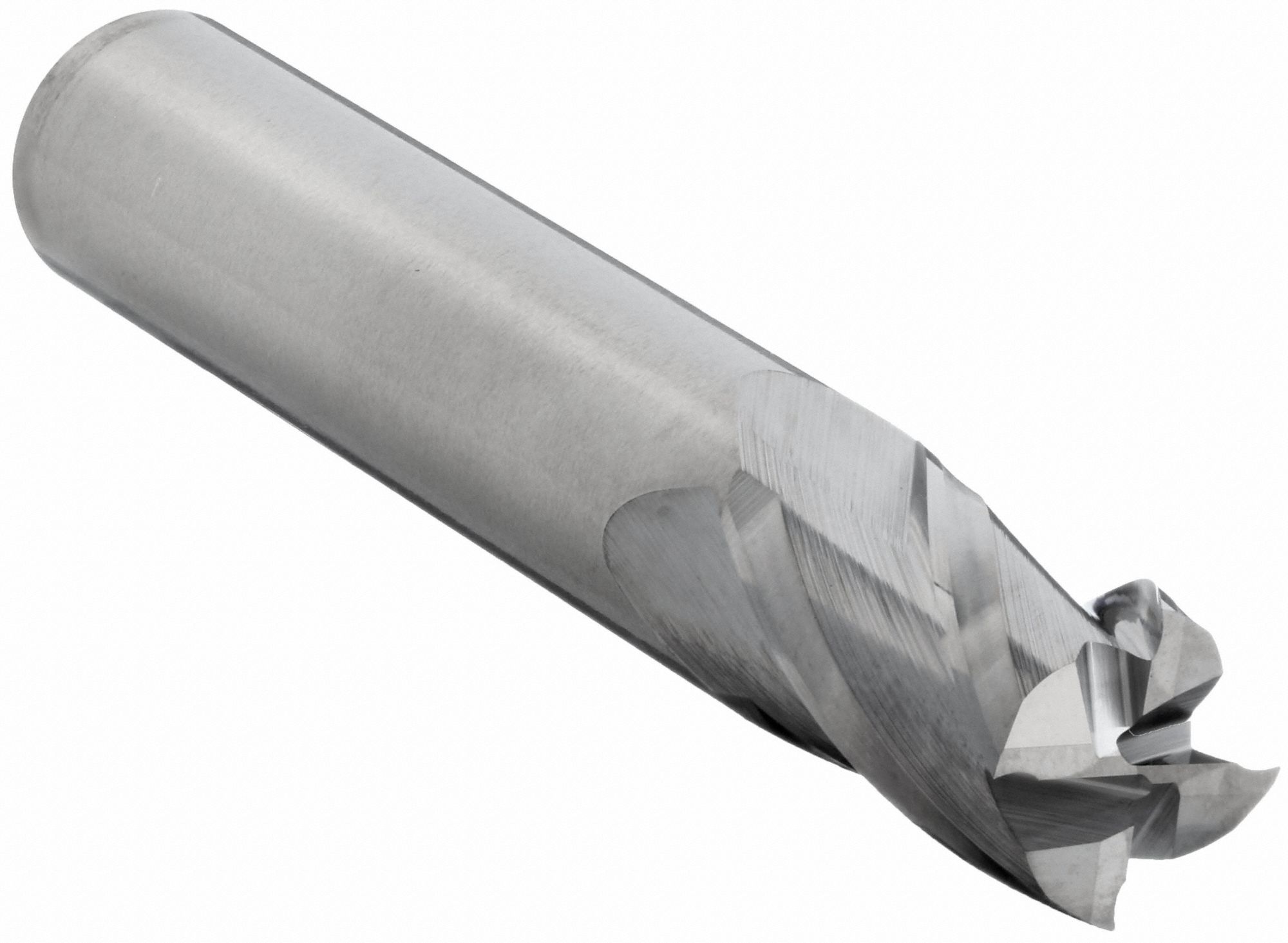 Square End Mill: Carbide, 4 Flute, 7/16" Mill Dia, 5/8" LOC, 2-1/2" OAL