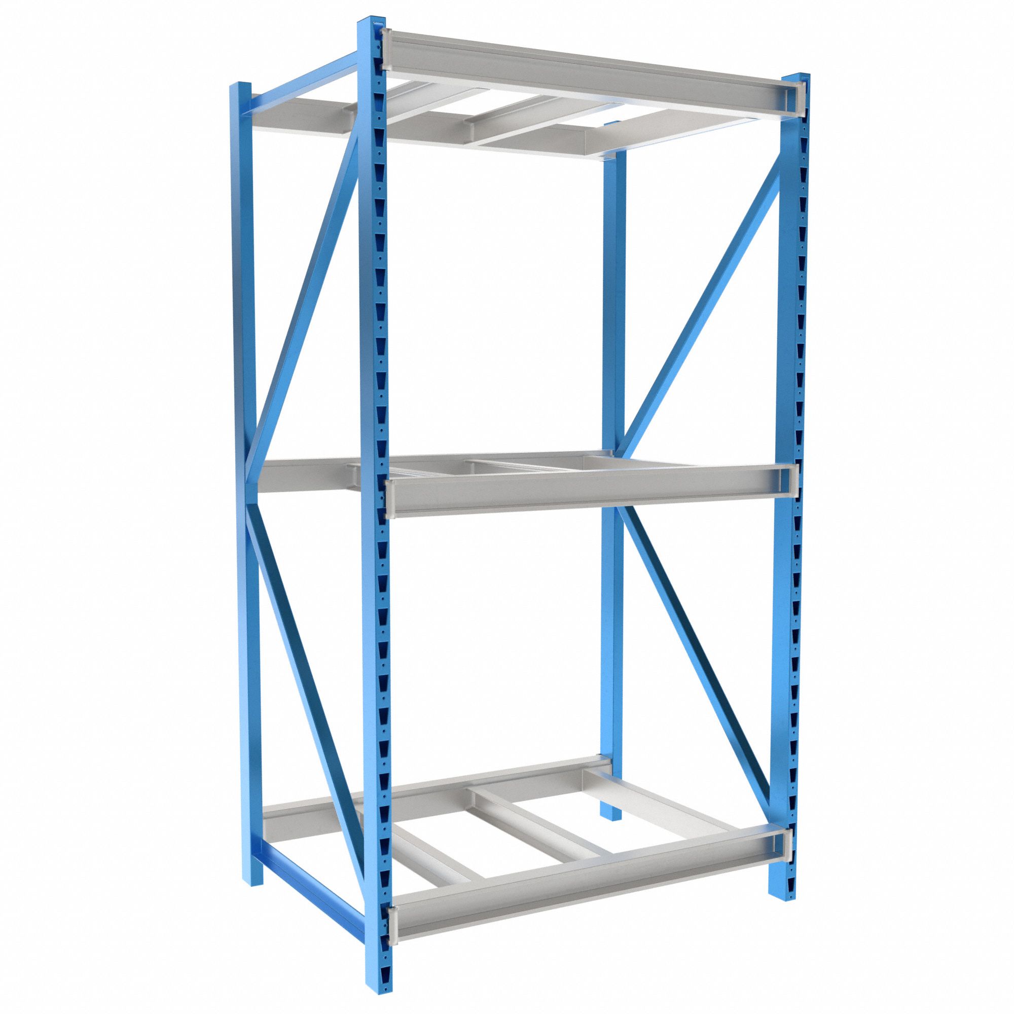 Bulk Rack Shelving: Starter, Heavy-Duty, 48 in x 36 in x 87 in, 3 Shelves