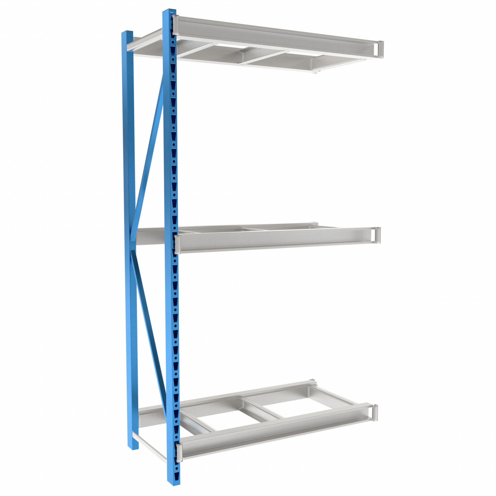 Bulk Rack Shelving: Add-On, Heavy-Duty, 48 in x 24 in x 87 in, 3 Shelves