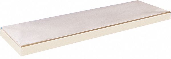 Boltless Shelf: 72 in   x 36 in, 655 lb Load Capacity, Particleboard, Tan, Boltless Shelf