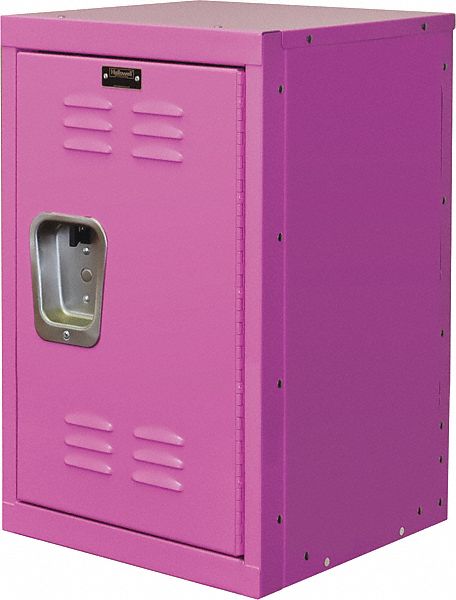 Wardrobe Locker: 15 in x 15 in x 24 in, Louvered, 1 Tiers, 1 Units Wide, Padlock Hasp