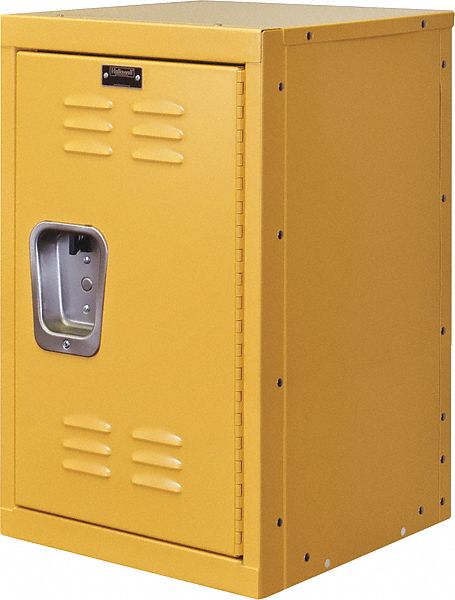 Wardrobe Locker: 15 in x 15 in x 24 in, Louvered, 1 Tiers, 1 Units Wide, Padlock Hasp