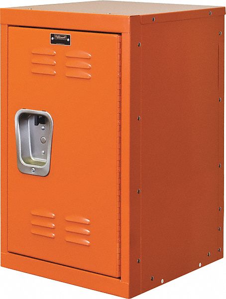 Wardrobe Locker: 15 in x 15 in x 24 in, Louvered, 1 Tiers, 1 Units Wide, Padlock Hasp