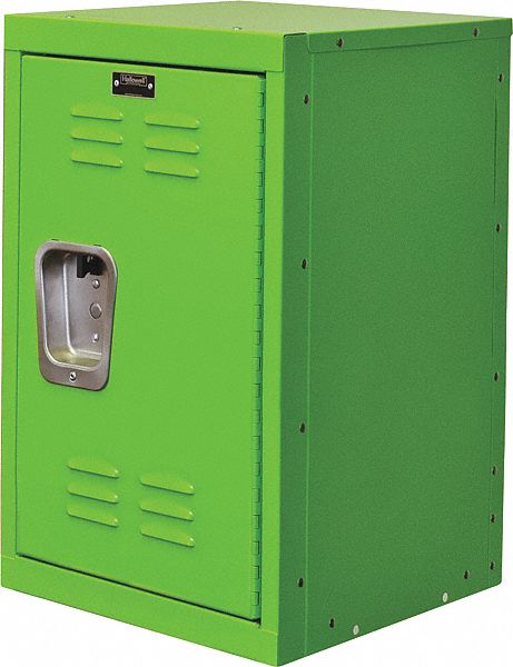 Wardrobe Locker: 15 in x 15 in x 24 in, Louvered, 1 Tiers, 1 Units Wide, Padlock Hasp
