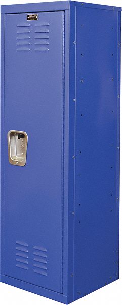 Wardrobe Locker: 15 in x 15 in x 48 in, Louvered, 1 Tiers, 1 Units Wide, Padlock Hasp