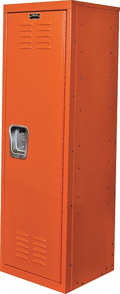 Wardrobe Locker: 15 in x 15 in x 48 in, Louvered, 1 Tiers, 1 Units Wide, Padlock Hasp