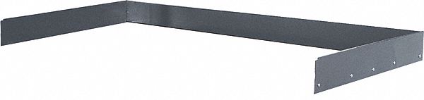 Back/End Stop 48inW x 30inD x 6inH Blk