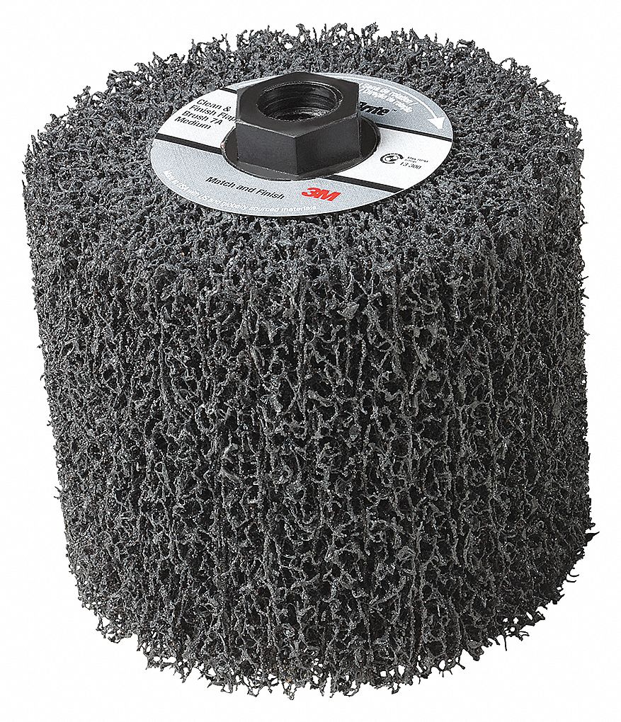 MATCH AND FINISH FLAP BRUSH, 4½ IN DIAMETER X 4 IN W, 5/8