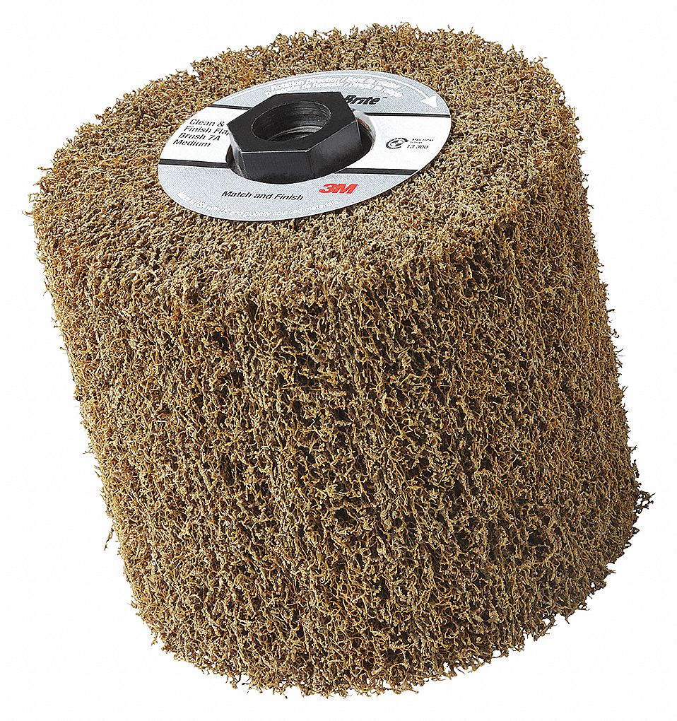 FLAP BRUSH, COARSE GRIT, SHANK 5/8-11 X 4 X 4-1/2 IN DIA, NON-WOVEN ABRASIVE