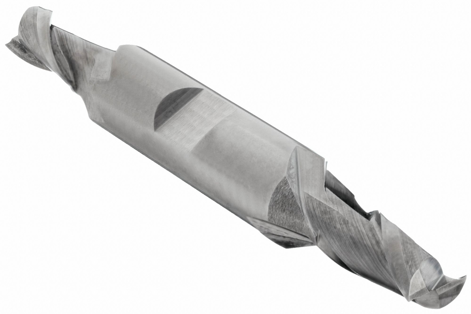 Square End Mill: Carbide, Double End, 2 Flute, 1/4" Mill Dia, 5/8" LOC, 3-3/8" OAL