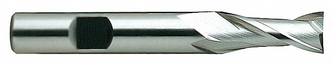 Square End Mill: Cobalt, 2 Flute, 1-1/2" Mill Dia, 1-5/8" LOC, 4-1/8" OAL