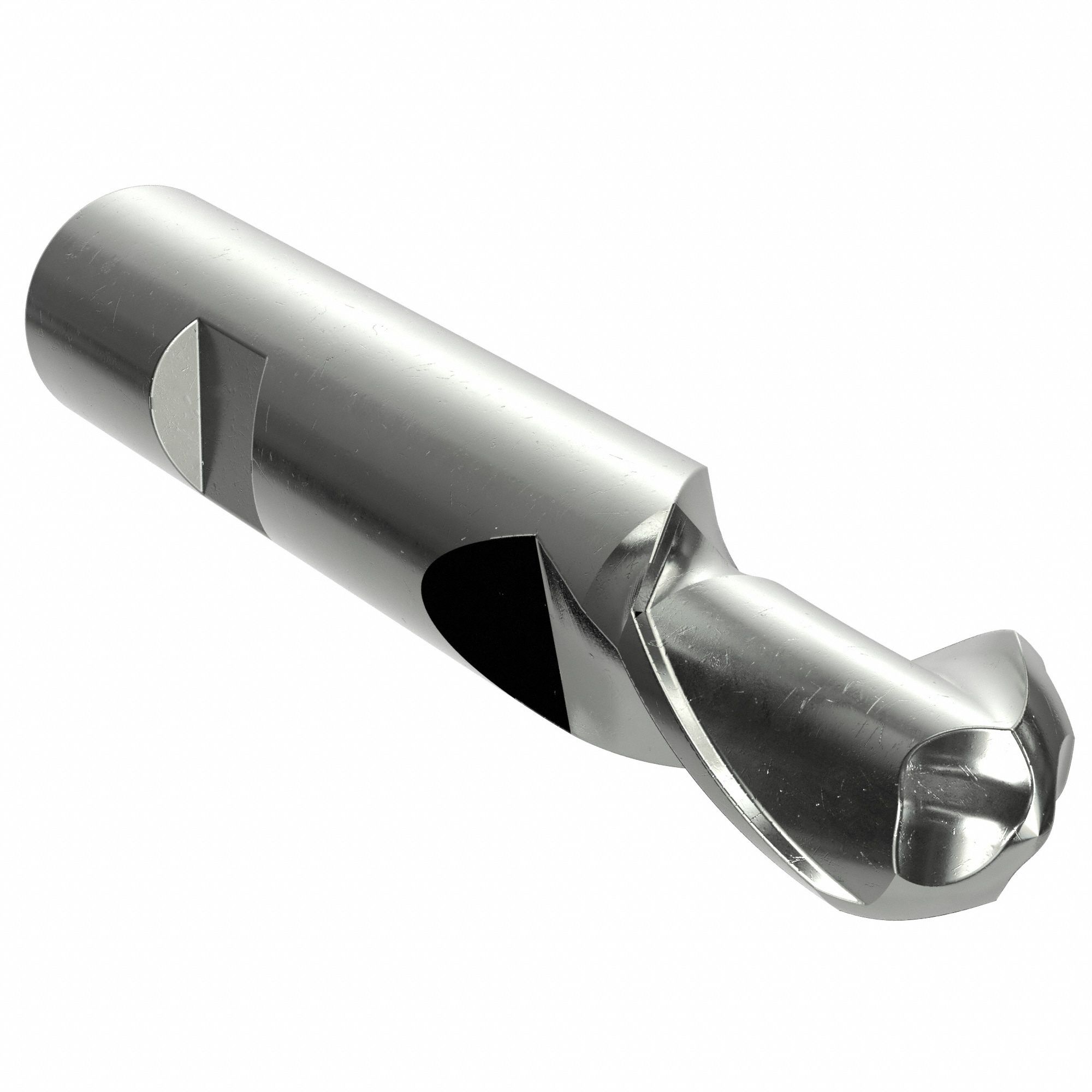 Ball End Mill: Cobalt, 2 Flute, 1/2" Mill Dia, 1" LOC, 3" OAL, List E2110