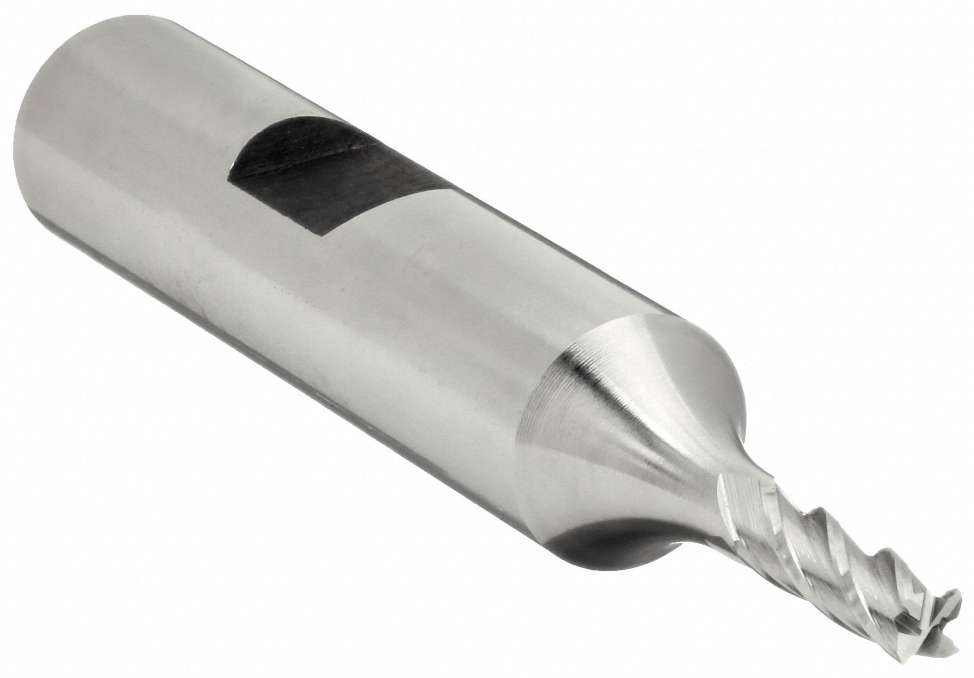 SQUARE END MILL, CENTRE CUTTING, 4 FLUTES, ⅛ IN MILLING DIAMETER, ⅜ IN CUT, COBALT