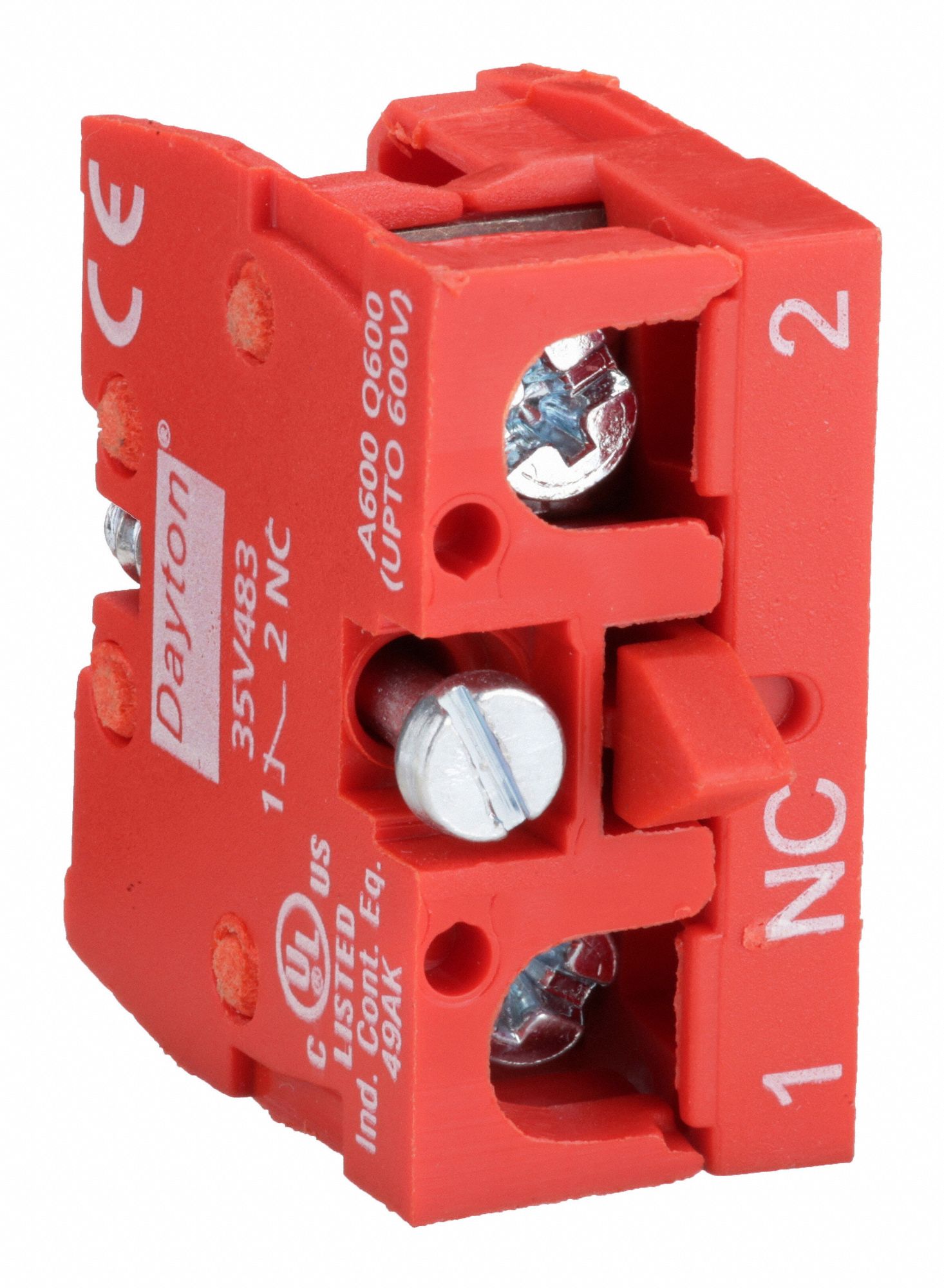 CONTACT BLOCK, 22 MM PANEL MOUNTING SIZE, 1NC, MOMENTARY